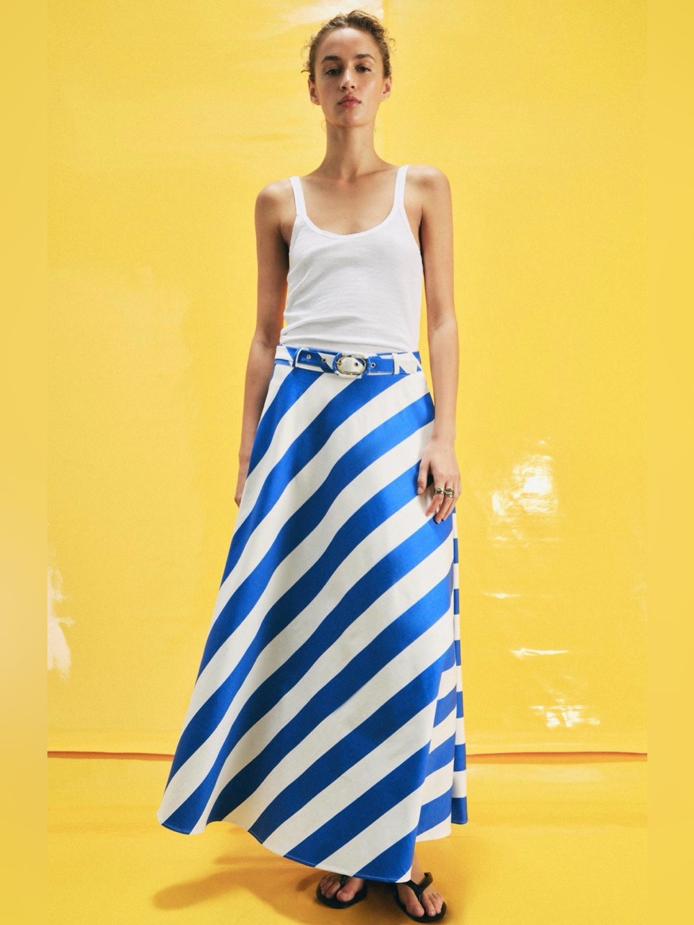 Zara striped skirt